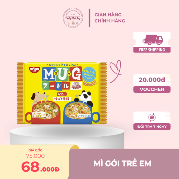 Mì trẻ em MUG Nhật vị hải sản 96g (Trên 12 tháng)