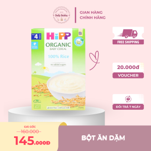 Bột ăn dặm Hipp gạo nhũ nhi 200g (Từ 4 tháng)