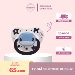 Ty giả cho bé bằng silicone (KU5512, 0 - 6M, Xanh)