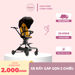 Xe đẩy gấp gọn 2 chiều Q11 có quạt lưng