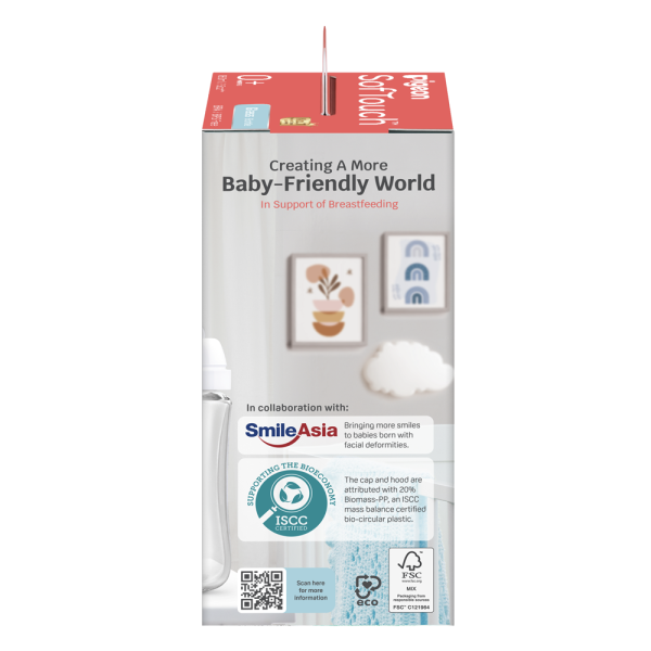 Bình Sữa Pigeon Thuỷ Tinh Softouch Baby Friendly World (160ml,SS) - Ảnh 2