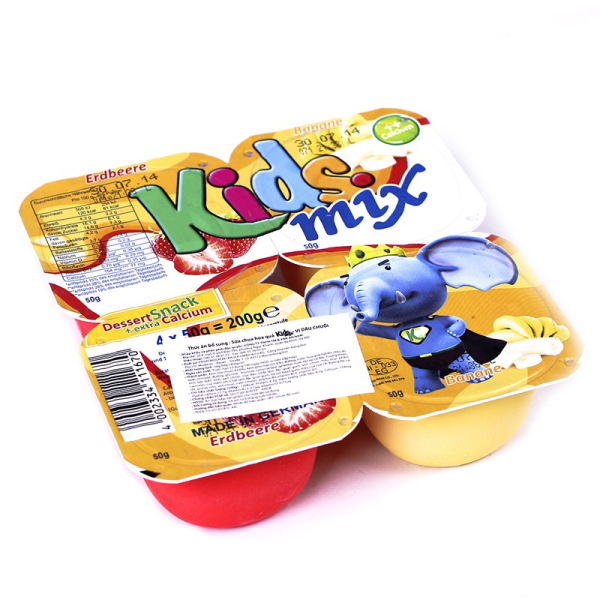 Phô mai hoa quả Kids Mix 200g (Vỉ 4 hộp x 50g) - Ảnh 2