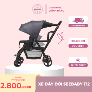 Xe đẩy đôi Seebaby T12