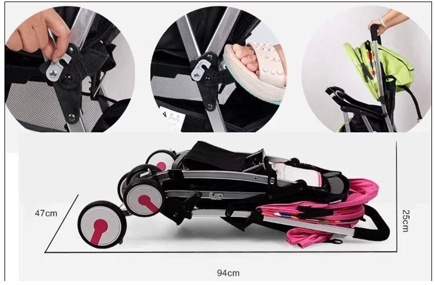 Cách gấp gọn xe đẩy
