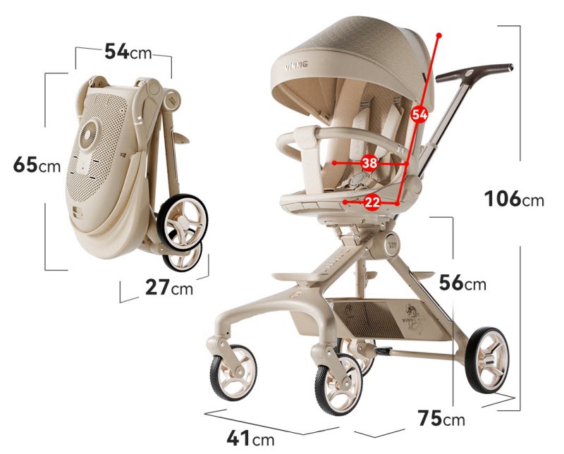 Cách gấp gọn xe đẩy 